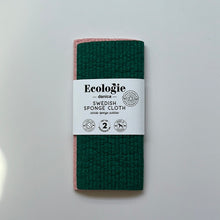 Load image into Gallery viewer, Evergreen &amp; Blossom Solid Dyed Sponge Cloth
