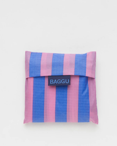 Standard Baggu Blue Pink Awning Stripe
