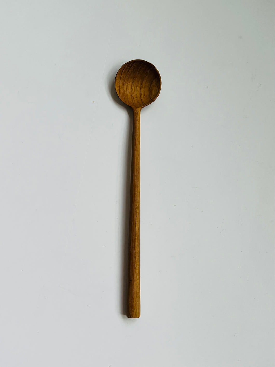 Round Wooden Dessert Spoon