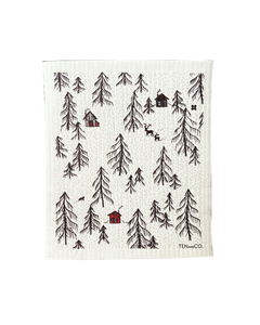 Winter Woods Sponge Cloth