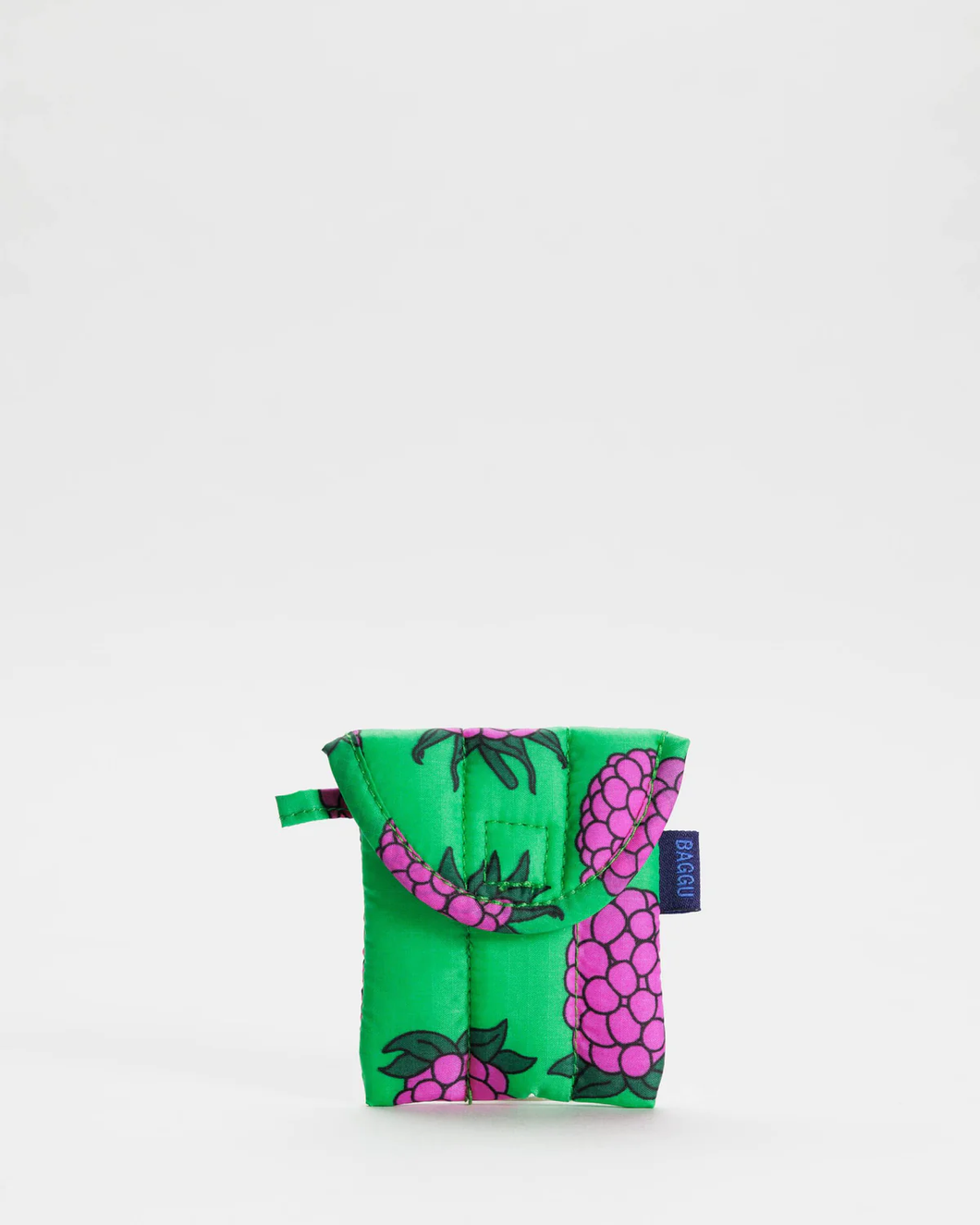 Puffy Earbuds Case Green Raspberry