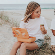 Load image into Gallery viewer, ECO BENTO LUNCHBOX PEACH NATIVE BIRDS
