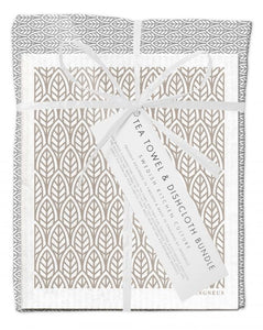 Grey Leaves Gift Set