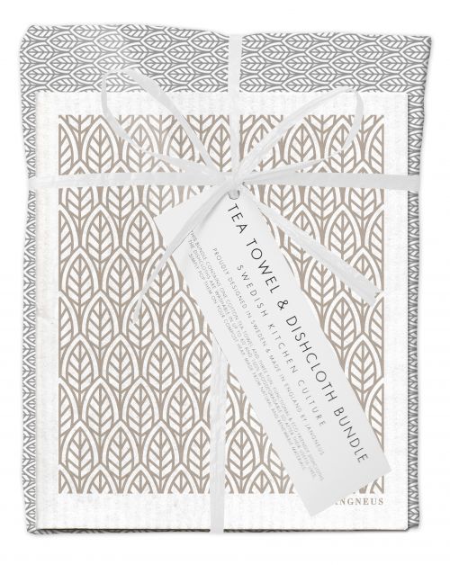 Grey Leaves Gift Set