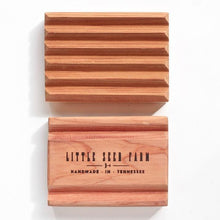 Load image into Gallery viewer, Classic Handmade Cedar Wood Soap Dish
