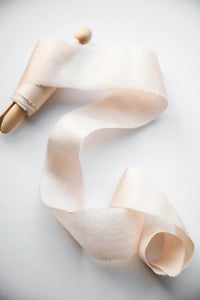 PALE ROSE / Tussar - 1.3"x3.2yd (35mm / 3m)