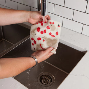 Toadstool Time Sponge Cloth