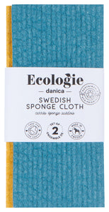 Ocean & Gold Solid Dyed Sponge Cloth