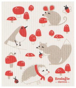 Toadstool Time Sponge Cloth